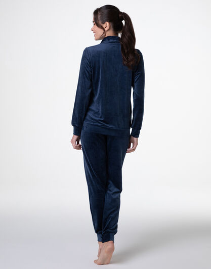 Homewear Aperto in Ciniglia, blu notte, , LOVABLE