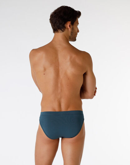 Slip Enriched Plain Cotton Modal in cotone e modal, ottanio, , LOVABLE