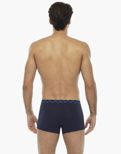 Boxer blu notte in cotone elasticizzato, , LOVABLE