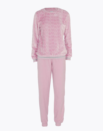 Homewear in pelliccetta e pile, rosa polvere, , LOVABLE