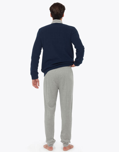 Pigiama poliestere misto cotone, blu navy, , LOVABLE