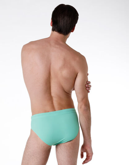 Costume slip in tessuto indemagliato, verde menta, , LOVABLE