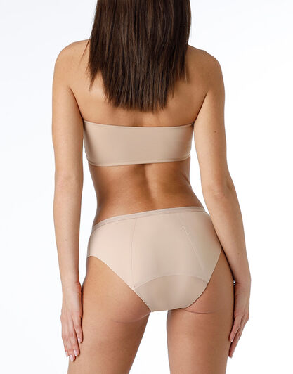 Slip da ciclo lavabile in microfibra con finiture invisibili per flusso abbondante, skin, , LOVABLE