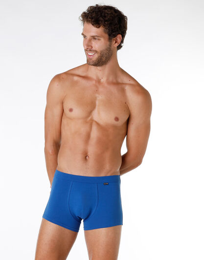 Boxer uomo in cotone elasticizzato, blu royal, , LOVABLE