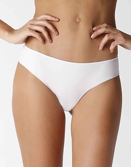 Slip in microfibra e pizzo, avorio, , LOVABLE