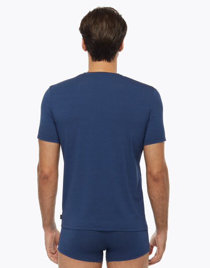 T-shirt Graceful con scollo a V in cotone modal, blu royal, , LOVABLE