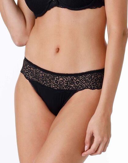 Brasiliano in pizzo e microfibra Exquisite Lace, nero, , LOVABLE