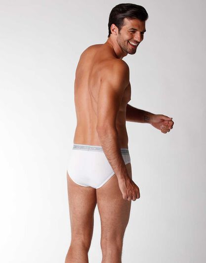 Bipack slip uomo 3D Evolution in jersey cotone e lycra, bianco, , LOVABLE
