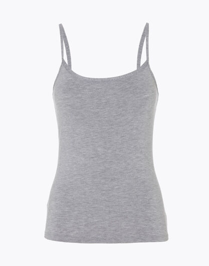 Top donna Basic Soul in viscosa, grigio melange, , LOVABLE