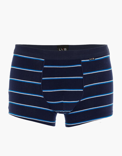 Boxer Casual Stretch Cotton, blu rigato, , LOVABLE