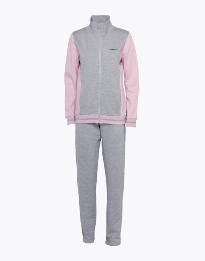 Homewear donna lungo in cotone, grigio melange, , LOVABLE