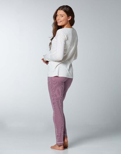 Pigiama in cotone modal, avorio, , LOVABLE
