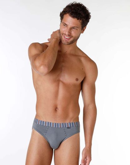 Slip uomo in cotone modal, antracite, , LOVABLE