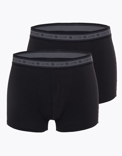 Boxer bipack uomo in cotone biologico, nero, , LOVABLE