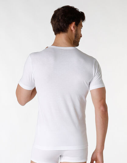 T-shirt scollo a V Classic Cotton 100% cotone, bianco, , LOVABLE