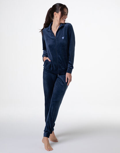 Homewear Aperto in Ciniglia, blu notte, , LOVABLE