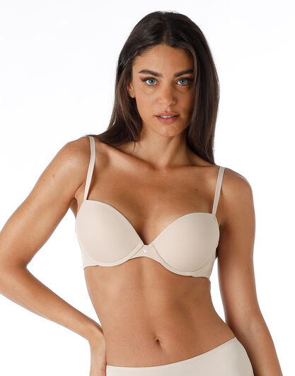 Reggiseno Push-Up con ferretto Invisible Secret in microfibra, skin, , LOVABLE