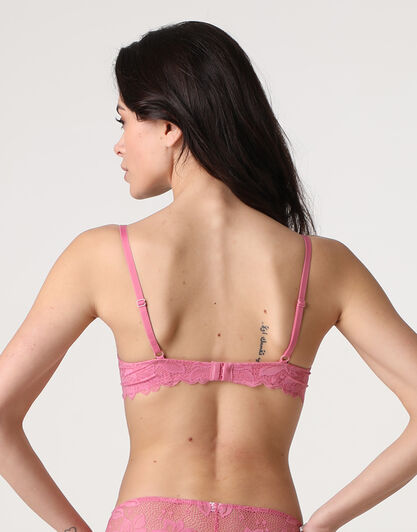 Reggiseno con ferretto Natural Lace in pizzo elastico, rosa naturale, , LOVABLE
