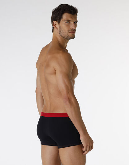 Boxer Funny Xmas in stretch cotton, nero con stampa pan di zenzero, , LOVABLE