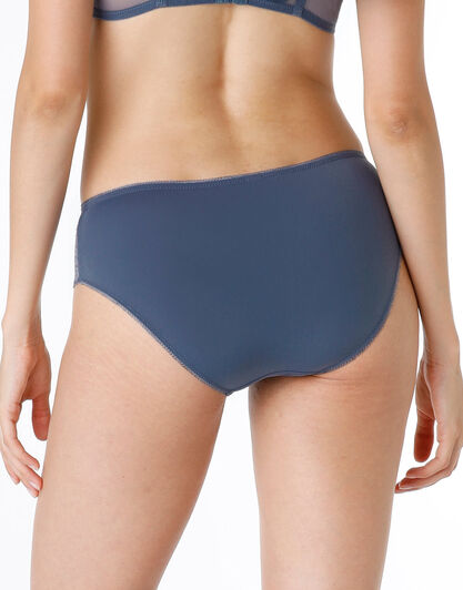 Slip in microfibra e pizzo posh lace, denim, , LOVABLE