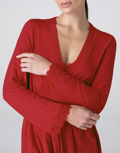 Vestaglia Elegant Modal, rosso, , LOVABLE