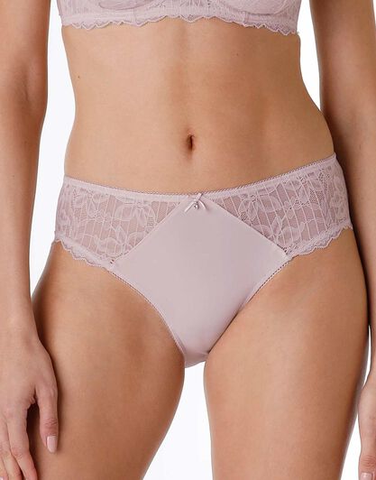 Slip in pizzo e microfibra Striped Lace, rosa, , LOVABLE