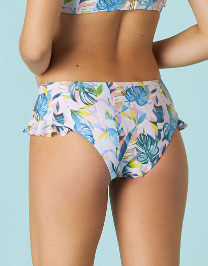 Costume Slip Trendy Volant Micro in microfibra, stampa multicolor, , LOVABLE