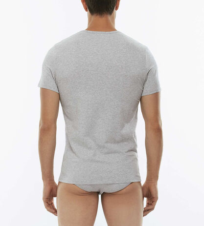 T-Shirt girocollo Cotton Stretch in cotone elasticizzato, grigio,  T-Shirt girocollo Cotton Stretch in cotone elasticizzato, grigio, , LOVABLE