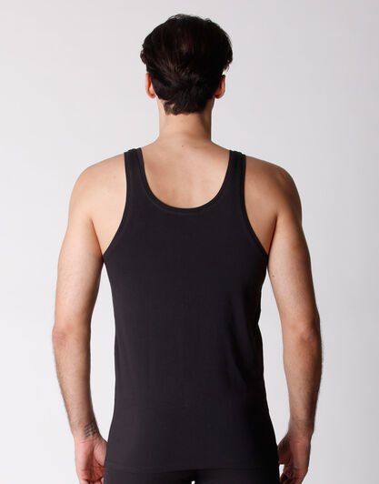 Canotta uomo in cotone biologico, confezione x2 nero, , LOVABLE