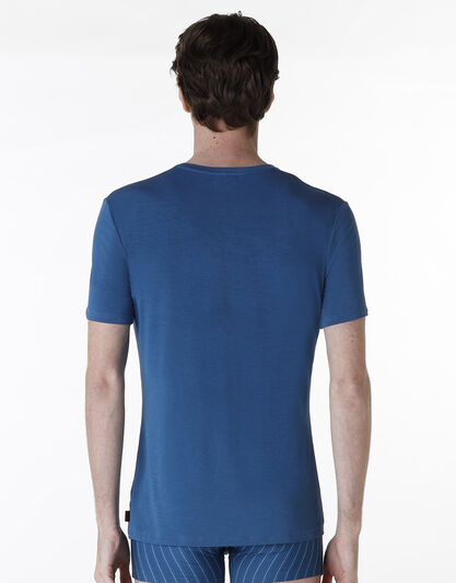 T-shirt scollo a V Elegant Jacquard Micromodal, ottanio, , LOVABLE