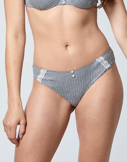 Slip in cotone elasticizzato, grigio, , LOVABLE