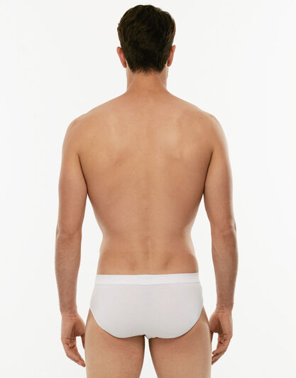 Slip midi Bipack Cotton Stretch in cotone elasticizzato, bianco, , LOVABLE