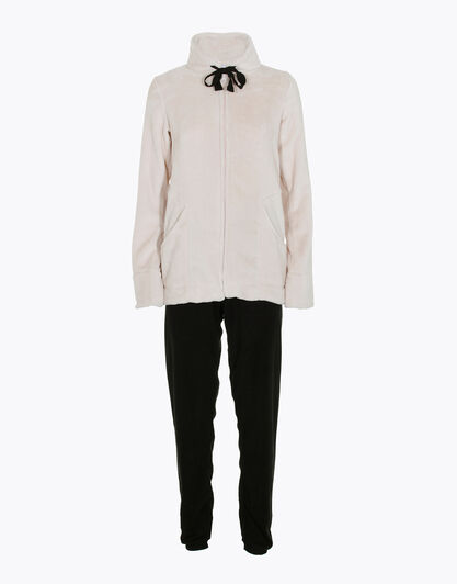 Homewear in pelliccetta e pile, avorio, , LOVABLE
