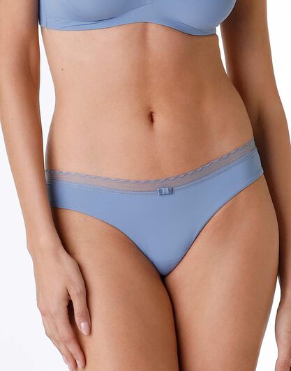 Brasiliano in microfibra My Daily Comfort, blu polvere, , LOVABLE