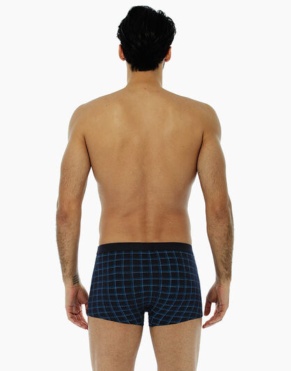 Boxer stampa check in cotone elasticizzato, , LOVABLE