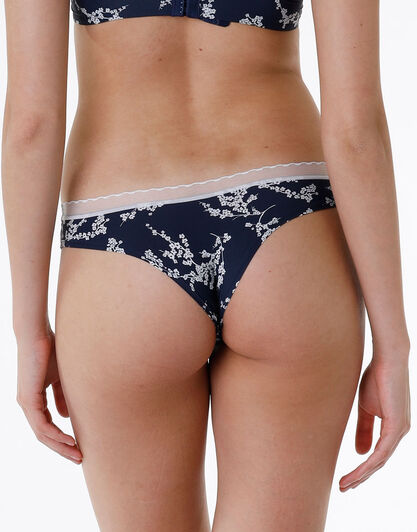 Brasiliano My Daily Comfort in microfibra, blu con stampa, , LOVABLE