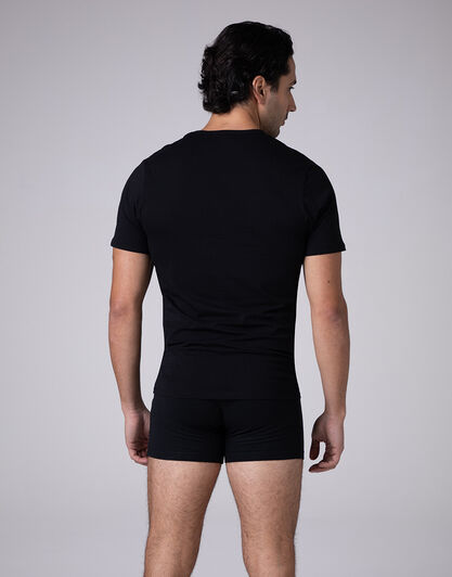 T-shirt girocollo Cool Sensation in Stretch Cotton, nero, , LOVABLE