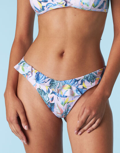 Costume brasiliano Trendy Volant Micro in microfibra, stampa multicolor, , LOVABLE