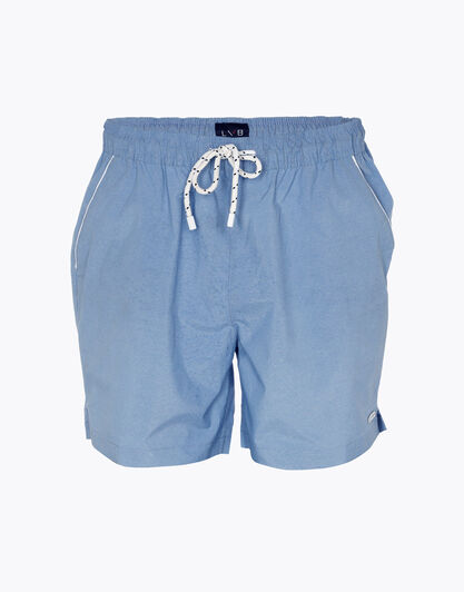 Costume boxer in tessuto fiammato, blu indigo, , LOVABLE