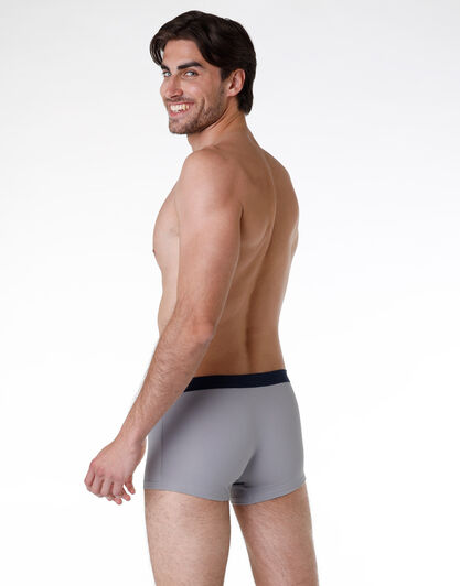 Boxer uomo in cotone modal, grigio e blu, , LOVABLE