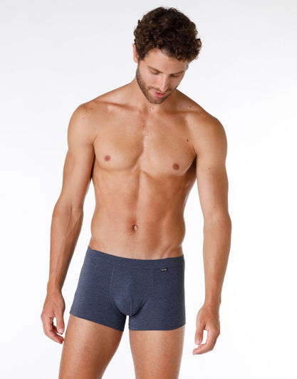 Boxer uomo in cotone modal, blu denim, , LOVABLE