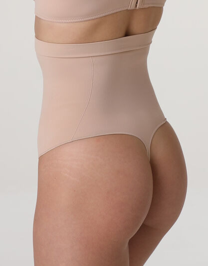 Guaina Perizoma Vita Alta modellante Silhouette Shaping in microfibra, cipria, , LOVABLE