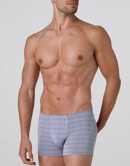 Boxer uomo in micromodal, grigio chiaro,  Boxer uomo in micromodal, grigio chiaro, , LOVABLE