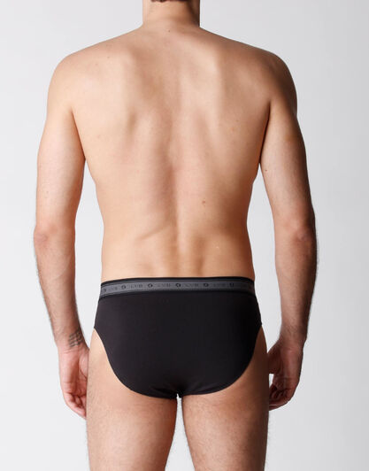 Slip bipack uomo in cotone biologico, nero, , LOVABLE
