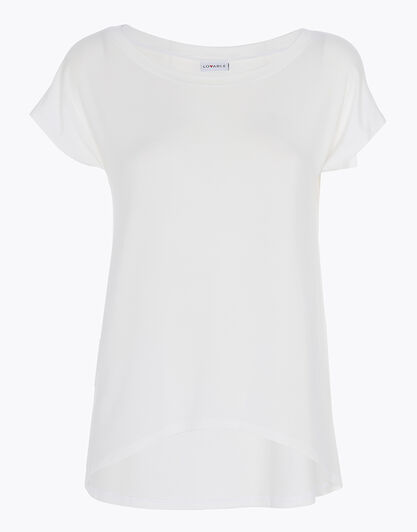 Maglia manica corta Basic Soul in modal, bianco, , LOVABLE