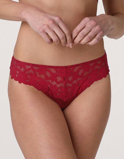 Perizoma Ribbon Lace in pizzo, rosso, , LOVABLE