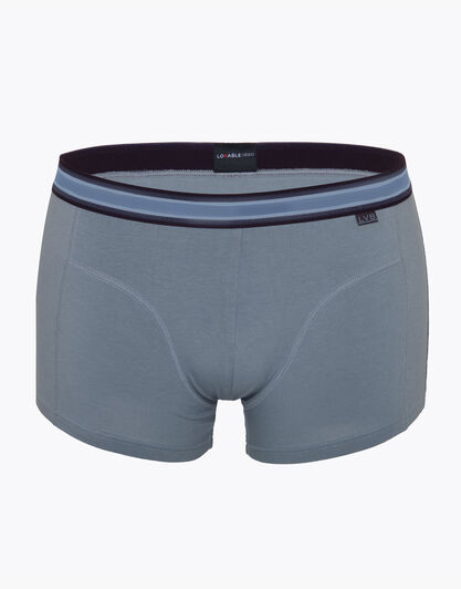 Boxer grigio chiaro, in cotone elasticizzato, con elastico jacquard in vita , , LOVABLE