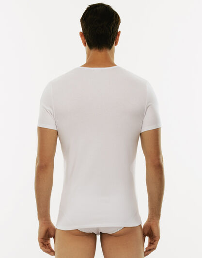 T-Shirt girocollo Cotton Stretch in cotone elasticizzato, bianco, , LOVABLE