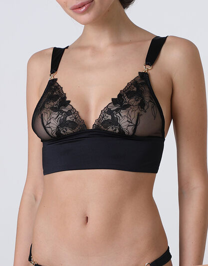 Reggiseno Triangolo Senza Ferretto L'Elegance in pizzo, nero, , LOVABLE