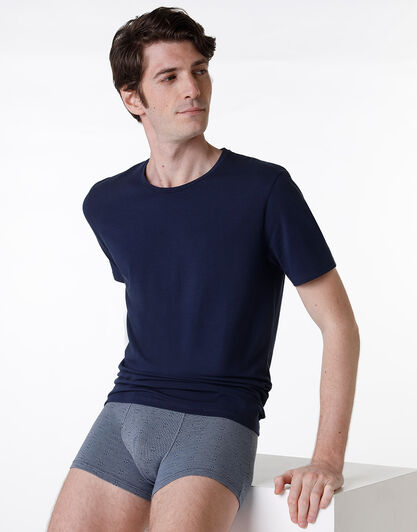 T-shirt girocollo Classic Cotton Modal, blu, , LOVABLE